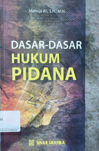 Dasar-Dasar Hukum Pidana