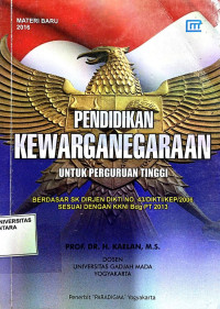 Pendidikan Kewarganegaraan Untuk Perguruan Tinggi